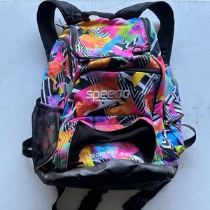 Speedo Backpack Teamster 35L Large *Rare* *Zap Attack* Swim Bag